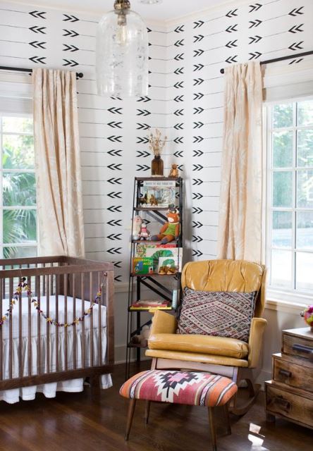 boho baby room