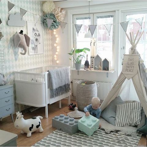 boho baby room