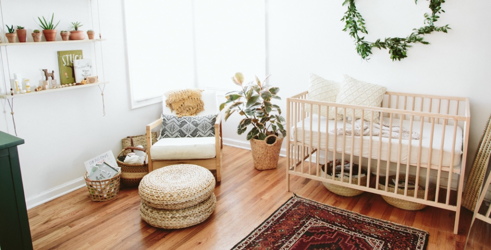 boho baby room