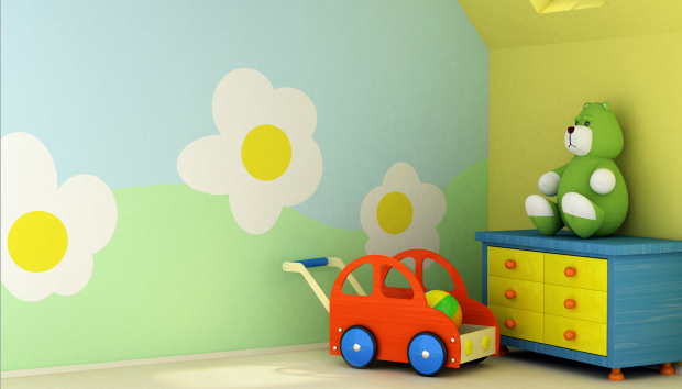 Δείτε 2  Έξυπνους Τρόπους για να Βάψετε το Βρεφικό σας Δωμάτιο
